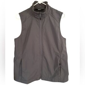 Lands End Gray Oeko-Tex Gray Insulated Water-repellent Vest Women’s Size M